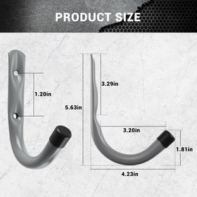 HOME MASTER HARDWARE ladder hanging hook keeps bulky ladders off the floor.
