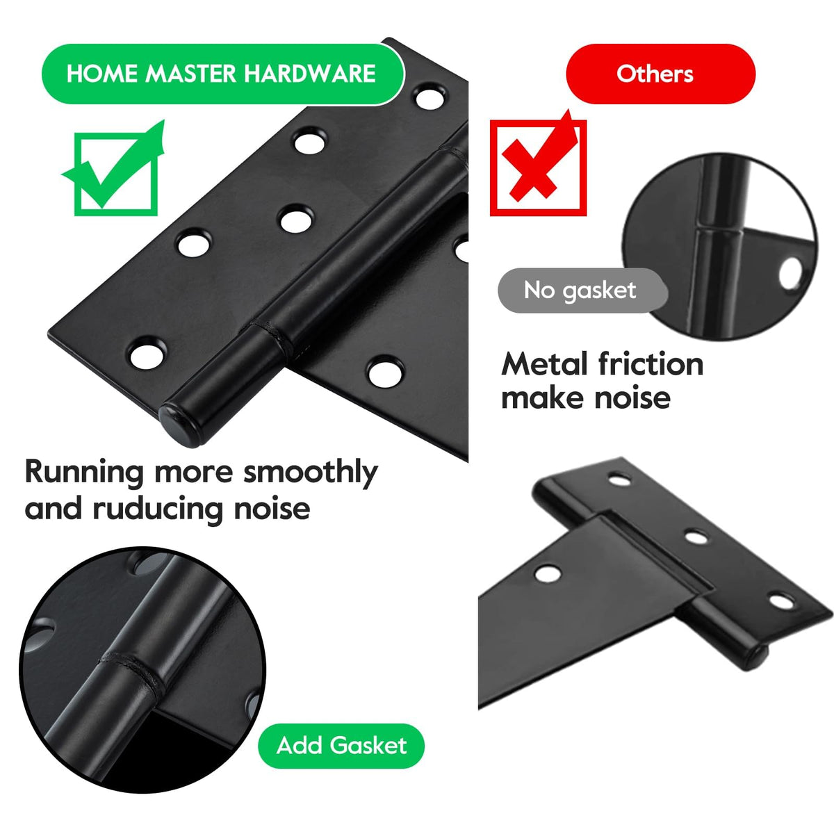 HOME MASTER HARDWARE load-bearing hinge suitable for gates and fences up to 70 lbs