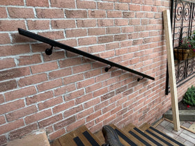 HOME MASTER HARDWARE modern design stair bracket adds sleek style to stairs.