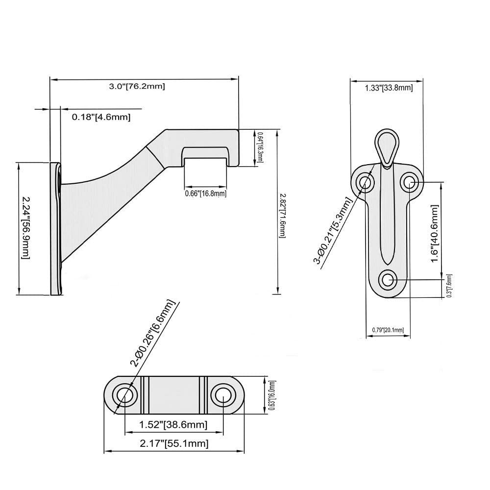 HOME MASTER HARDWARE indoor-outdoor brackets suitable for porches and decks.