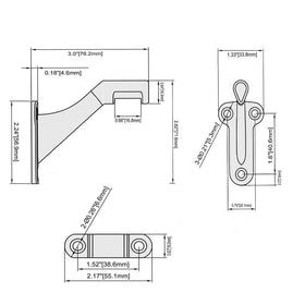 HOME MASTER HARDWARE indoor-outdoor brackets suitable for porches and decks.