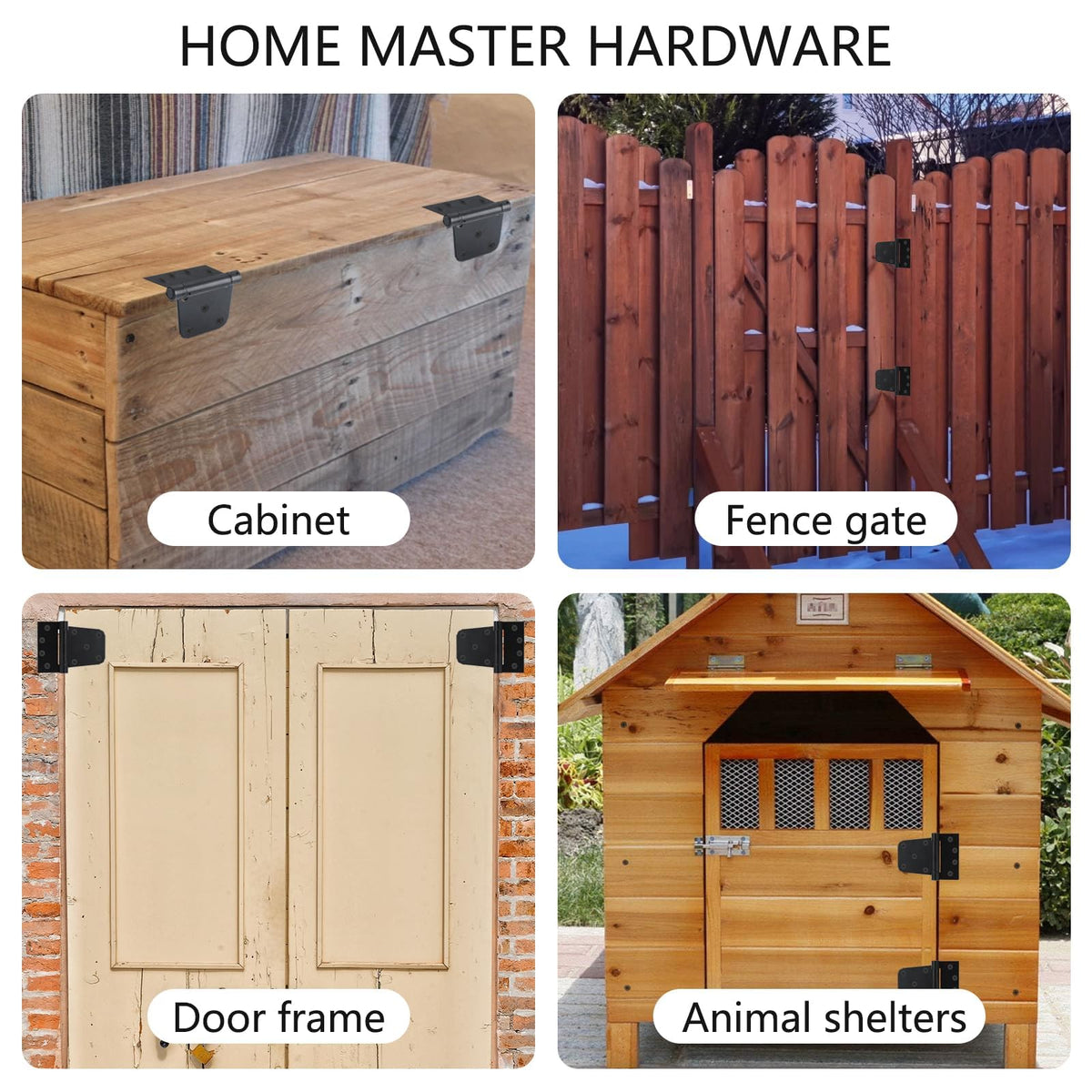 Home Master Hardware hinge compatible with right and left handed installations for versatile gates