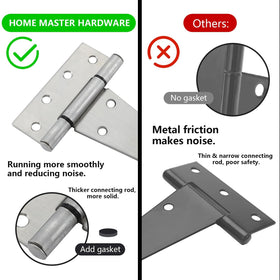Shed door hinge installed outdoors for reliable operation