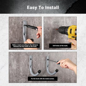 HOME MASTER HARDWARE space-saving garage solution for organizing hoses, tools, and gear.
