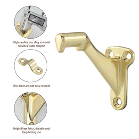 Sturdy bracket supports up to 330 lbs for durable stair railing.