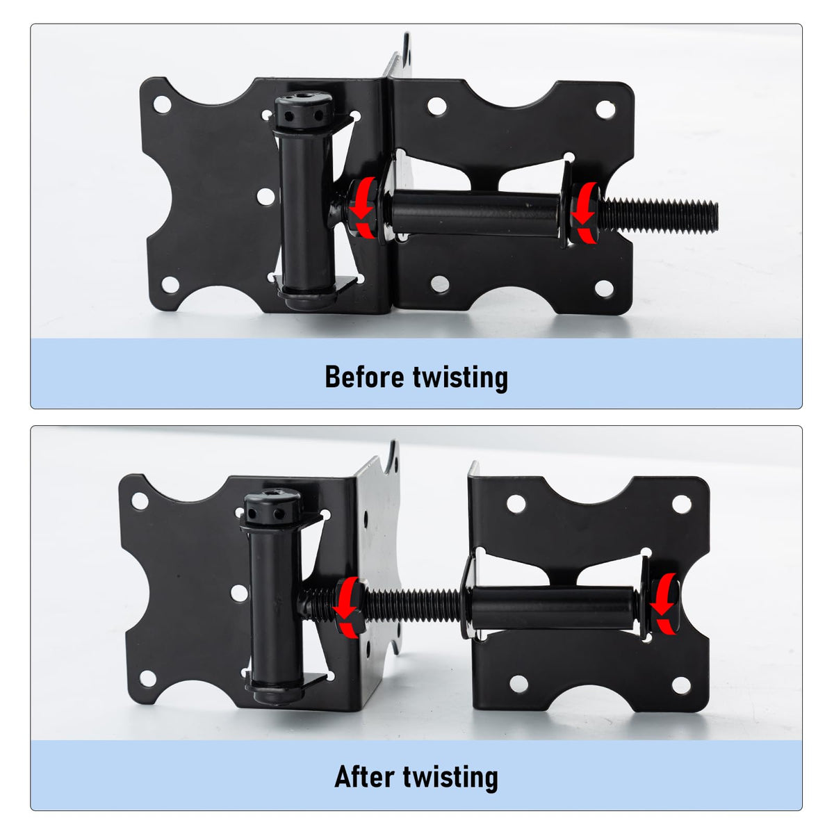 HOME MASTER HARDWARE swing adjustment tool shown for setting spring tension