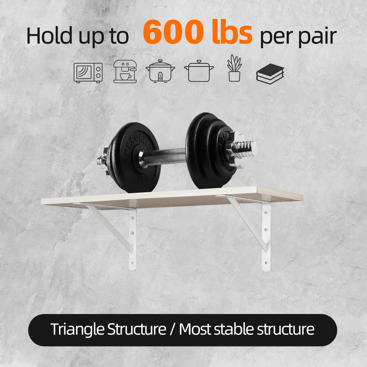 HOME MASTER HARDWARE bracket with screws included simplifies quick, secure wall mounting.