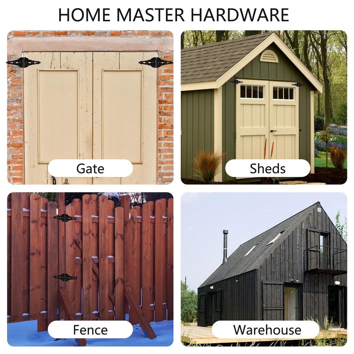 HOME MASTER HARDWARE wood gate installation with sturdy hinges