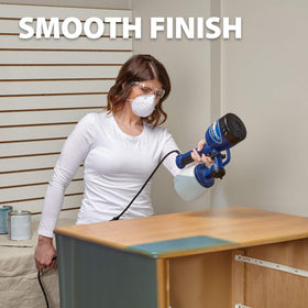 Brass spray tip on HomeRight Finish Max for durable performance.
