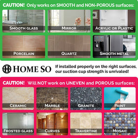 HOME SO hybrid mounting system with 3M discs adapts to uneven areas