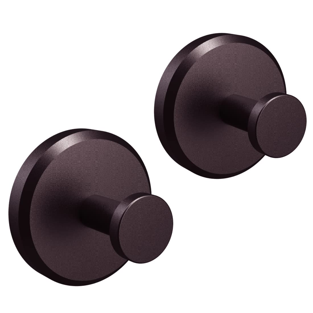 HOME SO bronze suction cup hooks hold a towel securely on glass