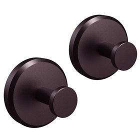 HOME SO bronze suction cup hooks hold a towel securely on glass