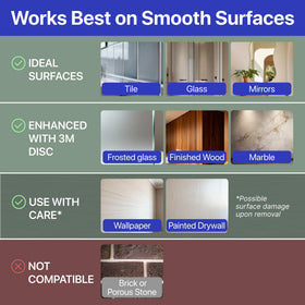 HOME SO suction cups blend with decor while delivering dependable performance.