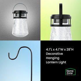 Home Zone Security no-wiring lantern simplifies patio installation.