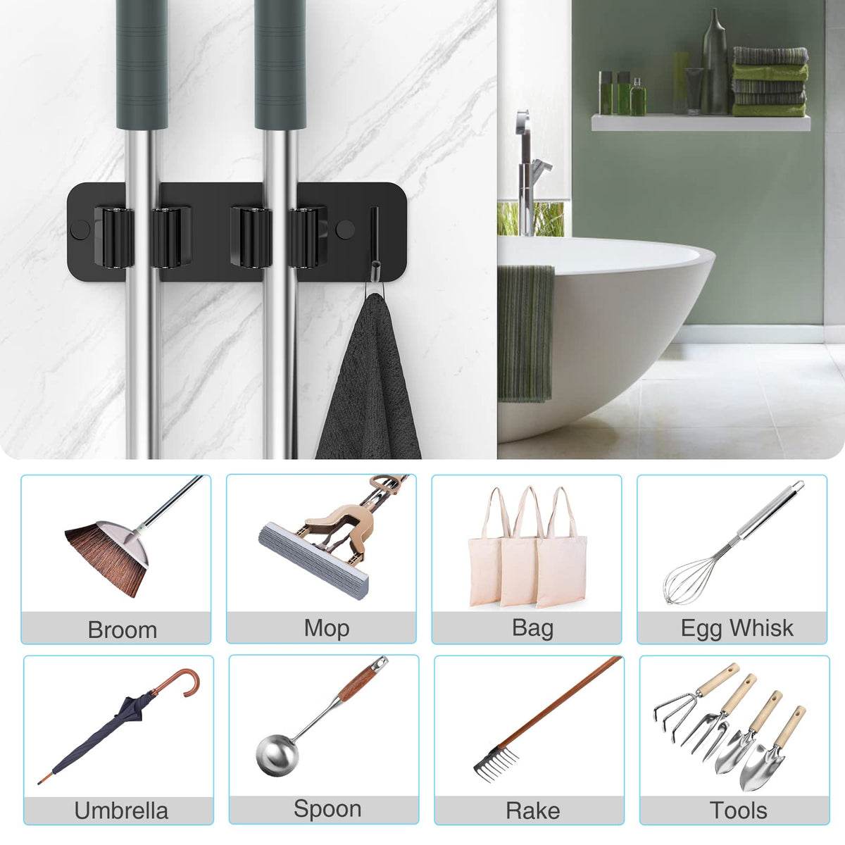 Homeasy 15 kg capacity supports heavier tools securely