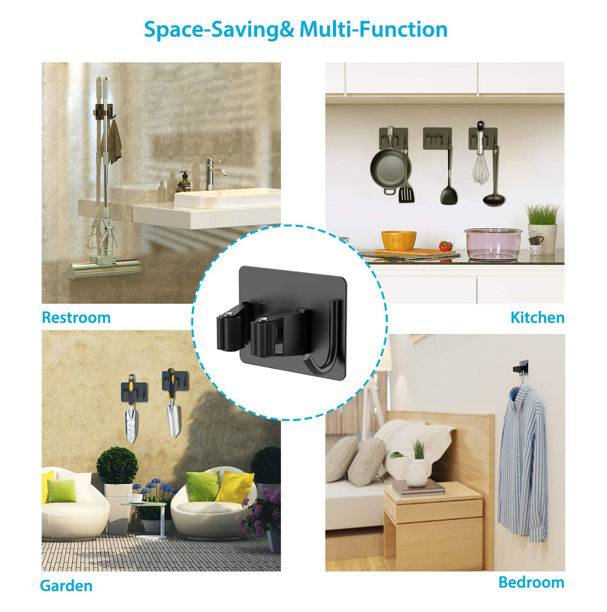 Homeasy easy-install requires no drilling, quick wall setup.