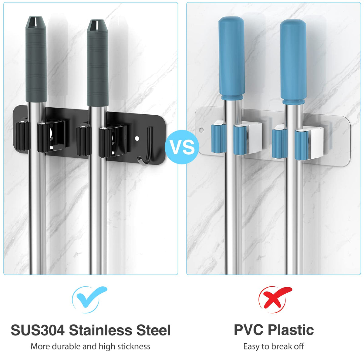 Homeasy SUS304 stainless steel body resists rust for long-lasting use
