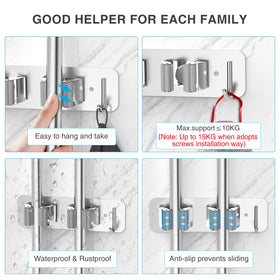 homeasy triangle-buckle adjustment automatically fits varying handle thicknesses for a secure grip