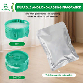 Shelf display of Homeazy 6-pack odor neutralizers
