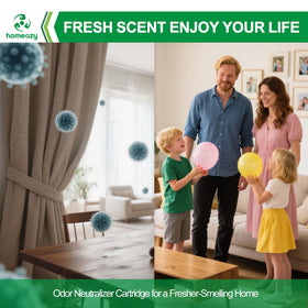 Unboxing scene of Homeazy odor neutralizer set