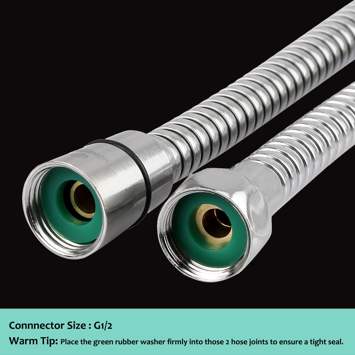 HOMEIDEAS brass inserts on connectors provide secure, durable fittings.