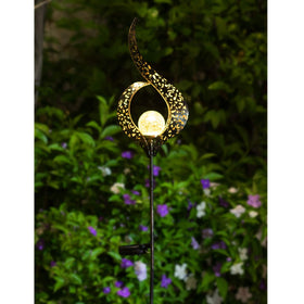 HOMEIMPRO crackle glass accent lights brighten entryways with a gentle glow.