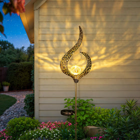 HOMEIMPRO easy-to-install solar light for pathways, lawns and courtyards.