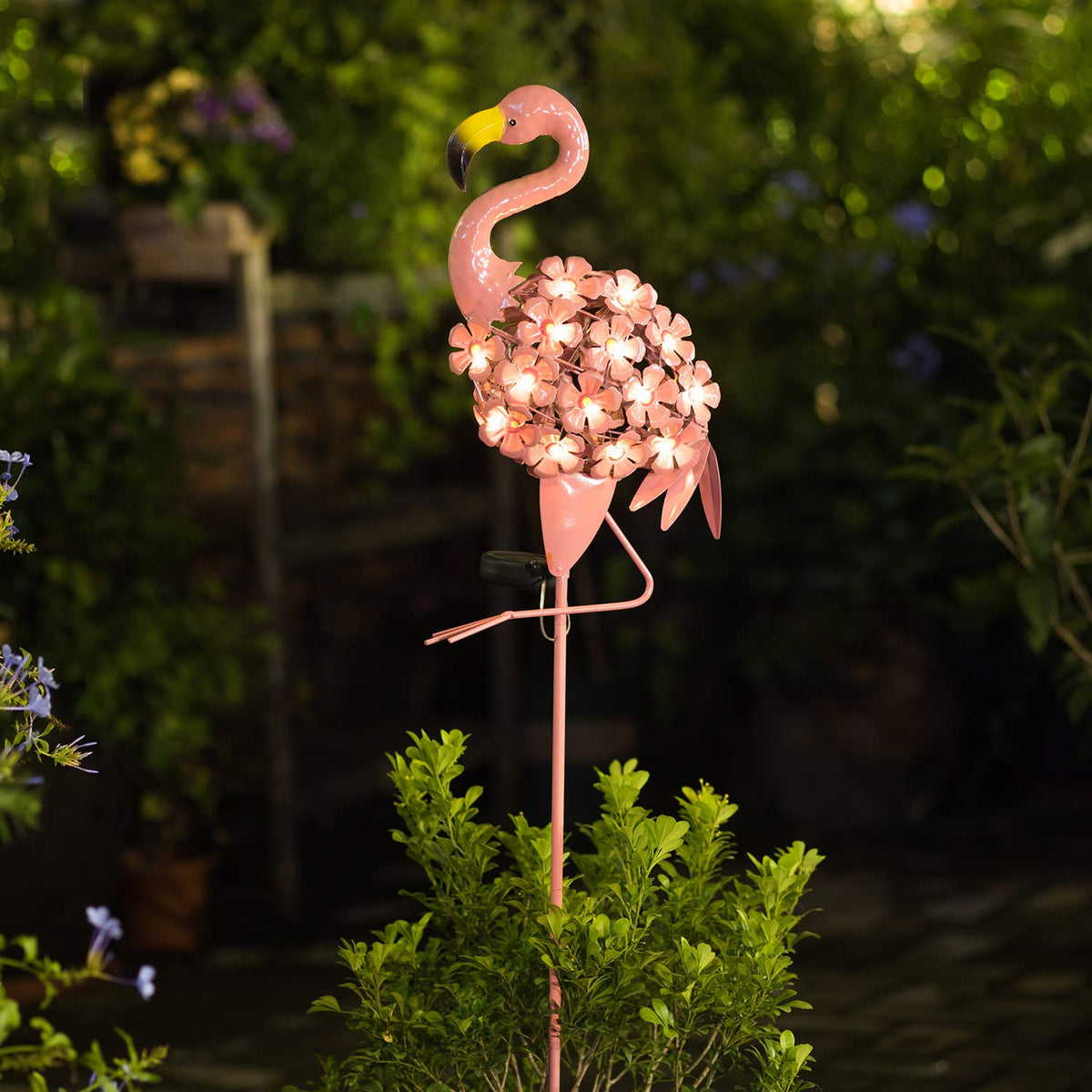 Homeimpro Flamingo decorative light creates cheerful yard charm year-round