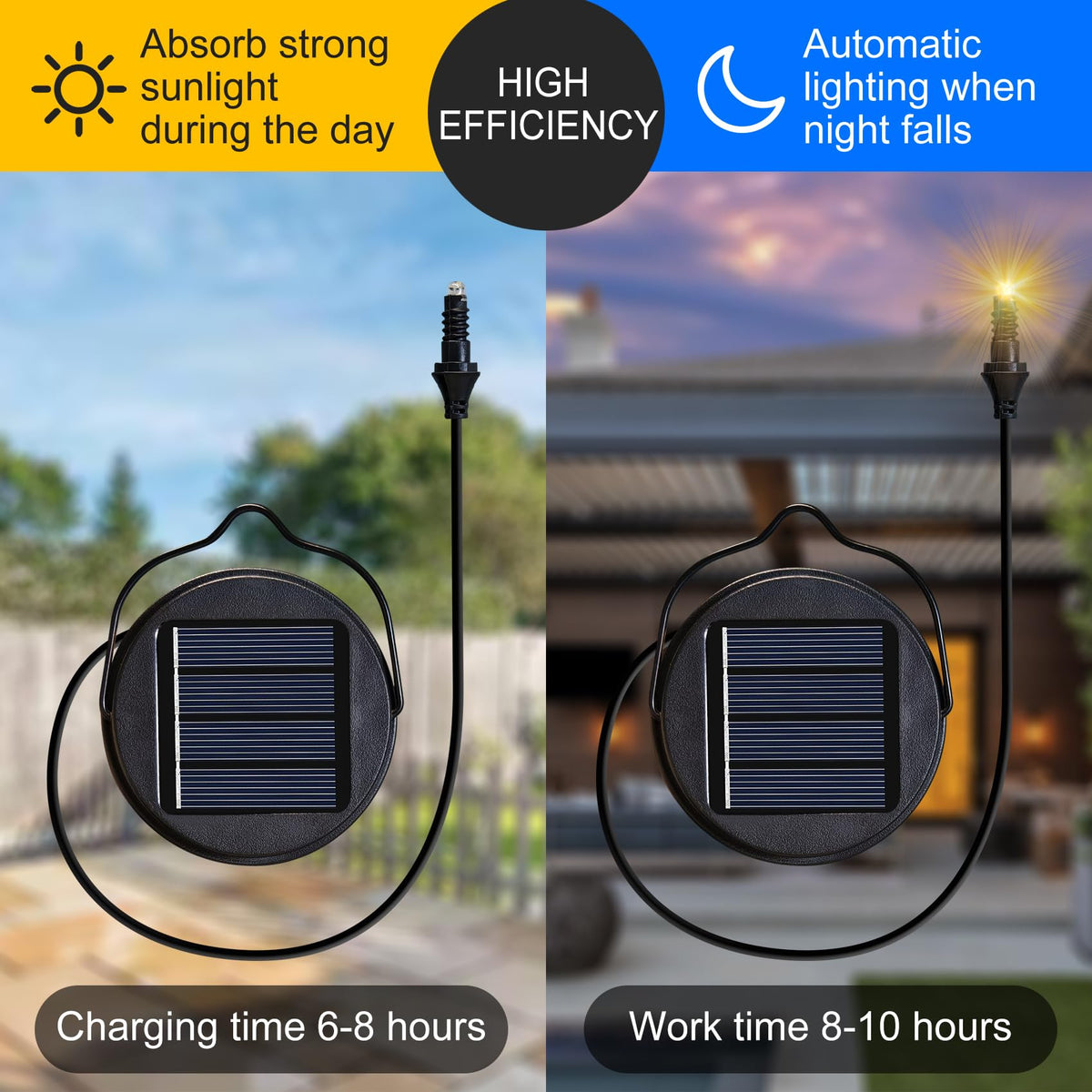 HOMEIMPRO holiday decor top enables festive solar lighting for Halloween and Christmas.