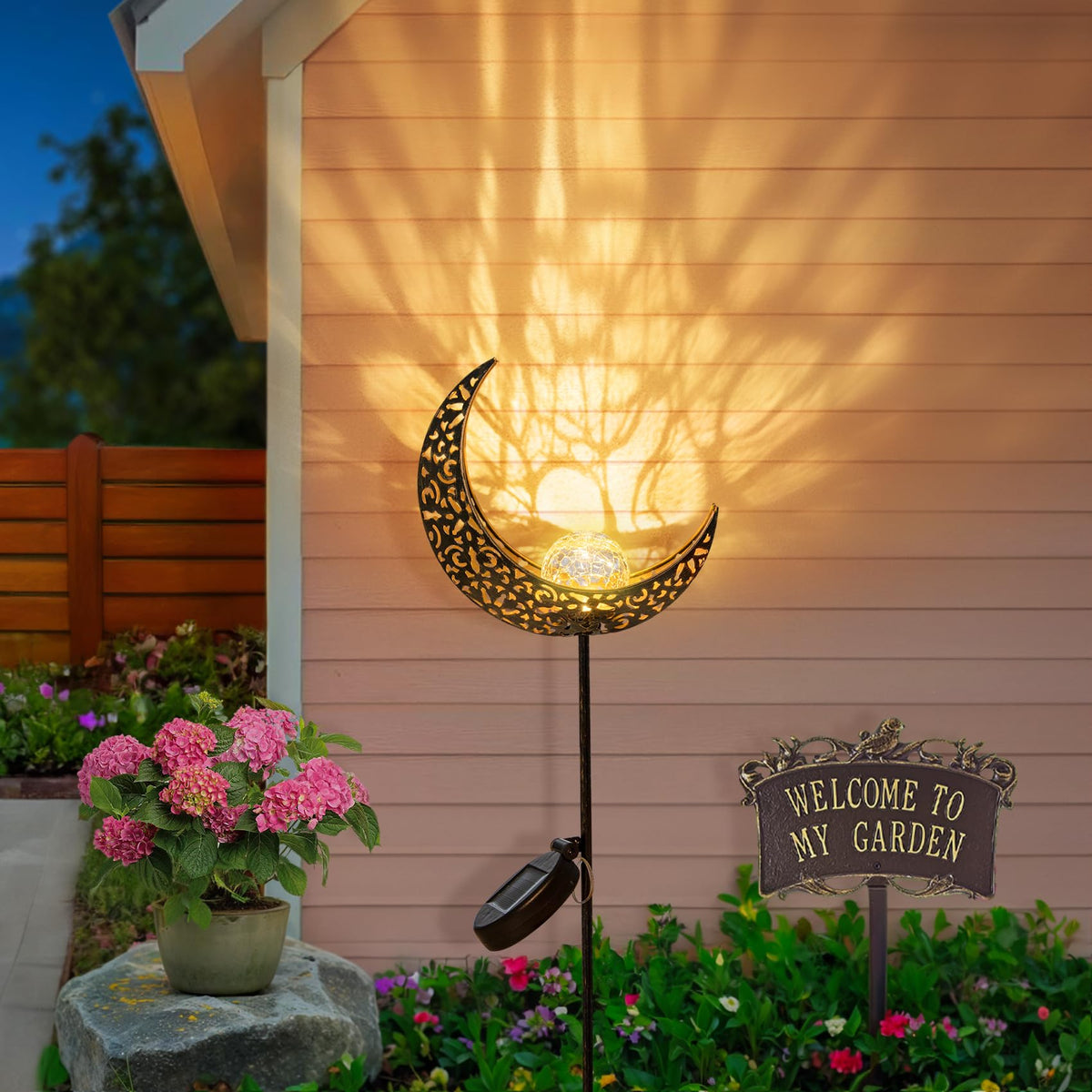 HOMEIMPRO Sun-charged night illumination for peaceful evenings.