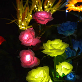 Homeleo solar panel lights power long-lasting garden illumination without wiring.