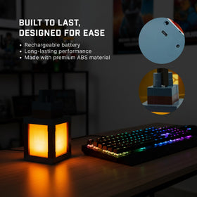 HomeLuvo Pixelated Lantern 16-color RGB spectrum for customized atmospheres
