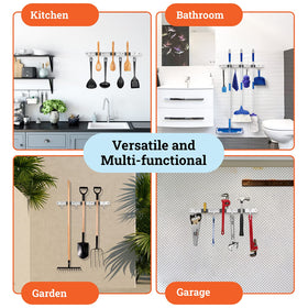 Homely Center anti-slip wall mount prevents slips with rubber triangular supports