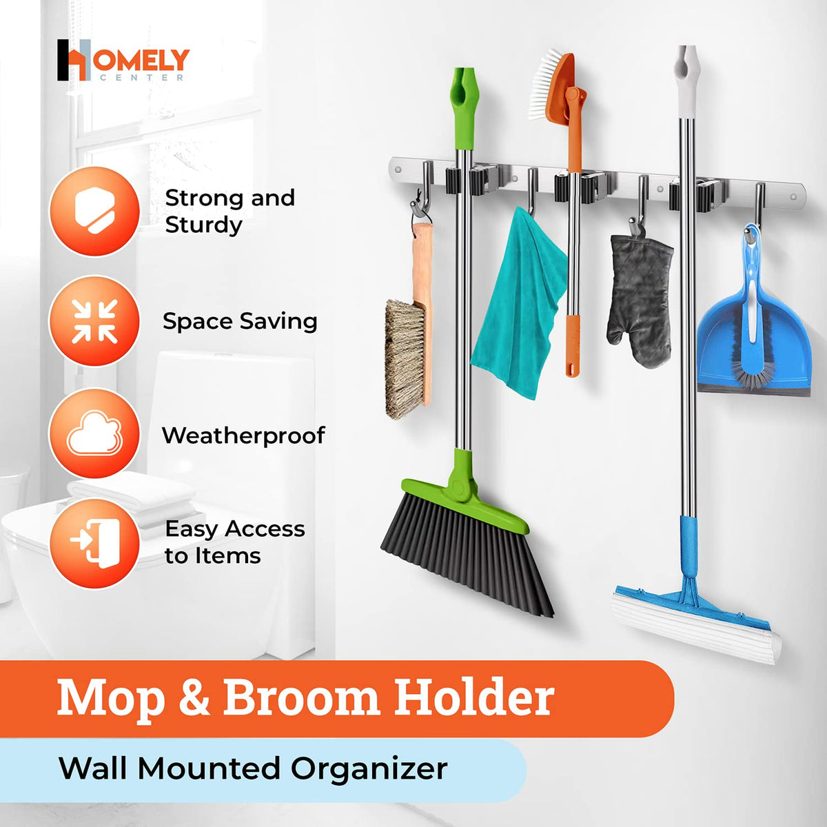Homely Center heavy-duty organizer supports up to 50 lbs with anti-slip rubber supports