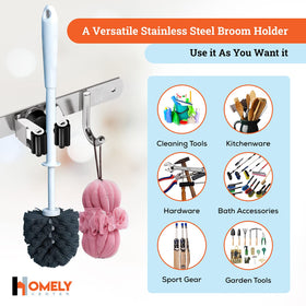 Homely Center space-saving closet organizer frees floor space in laundry