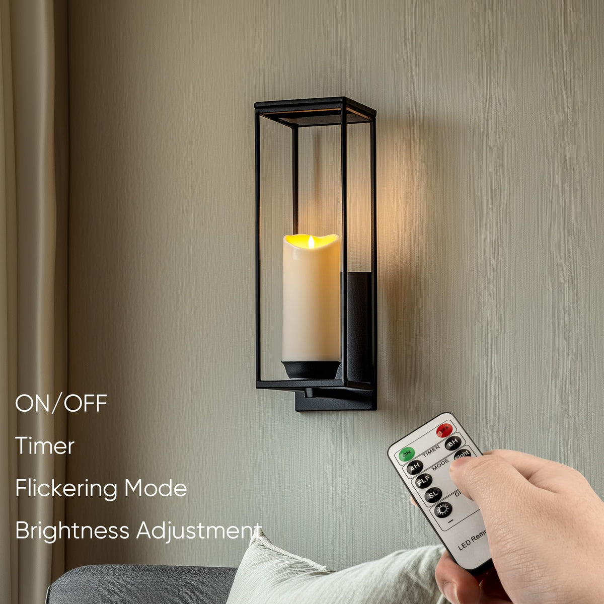 Homemory long-lasting battery life with remote timer control.