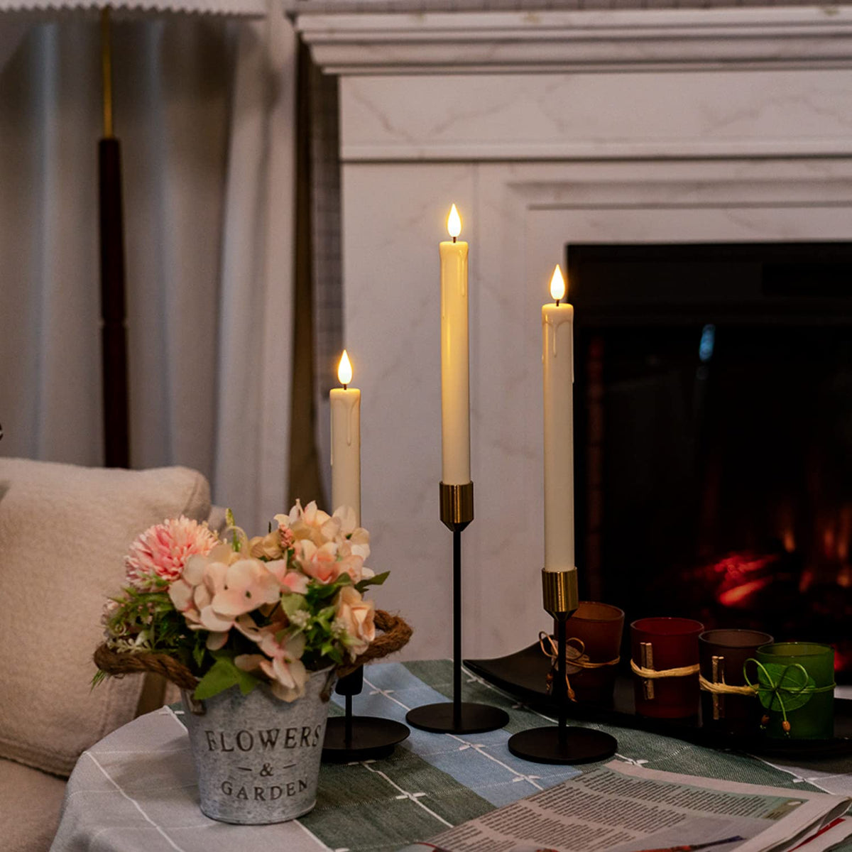 Homemory 24 piece pack of taper candles for versatile decor