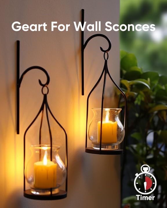 Homemory 2x2 timer flameless candle for convenient daily ambiance control.