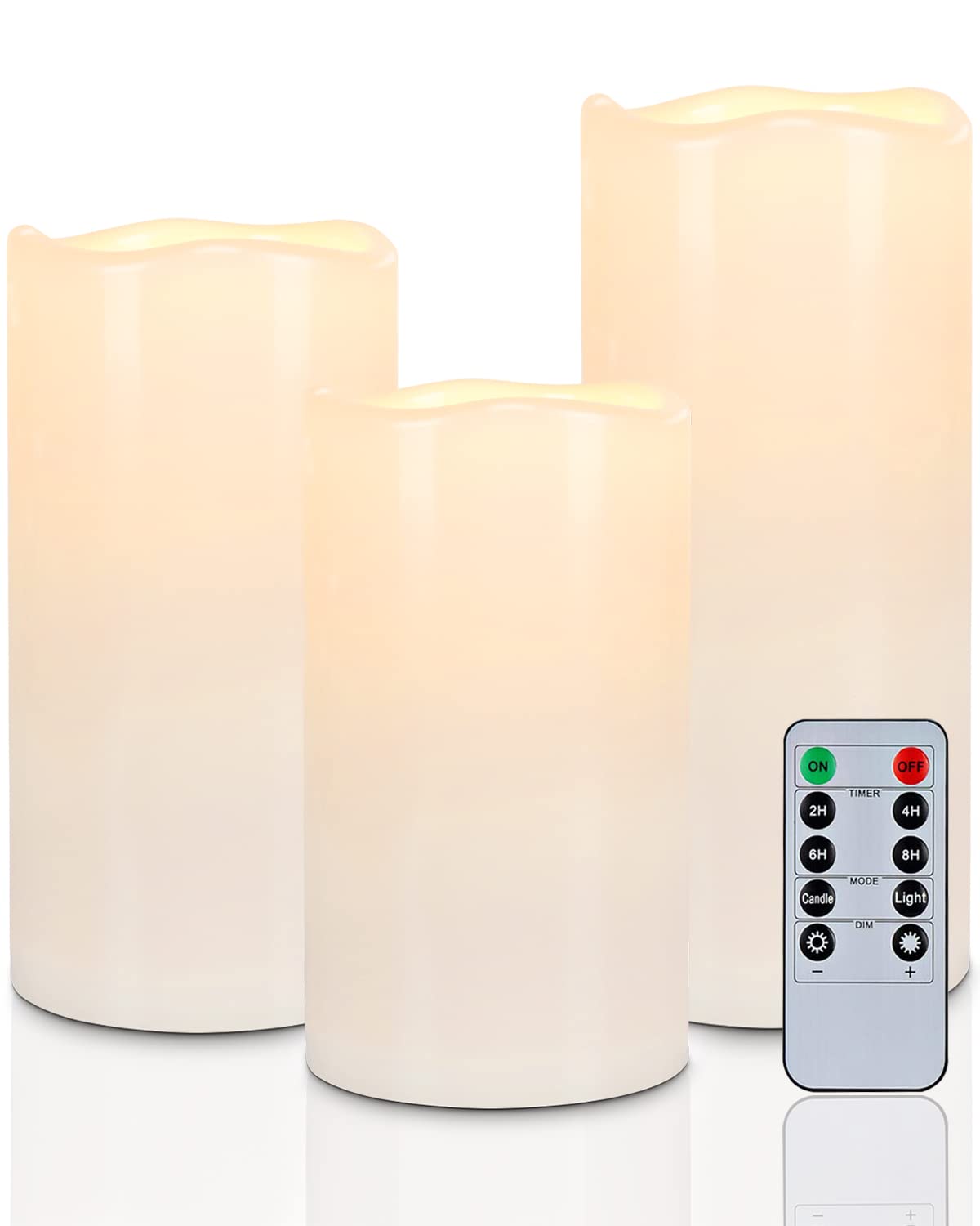 Homemory 6-inch outdoor flameless candle provides safe, weatherproof ambience for patios.
