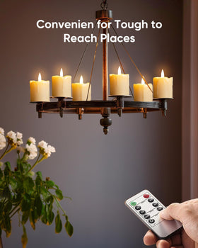 Homemory battery-operated candles suitable for indoor and outdoor decor