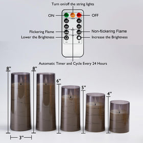 Homemory five-candle set with varied heights for creative displays