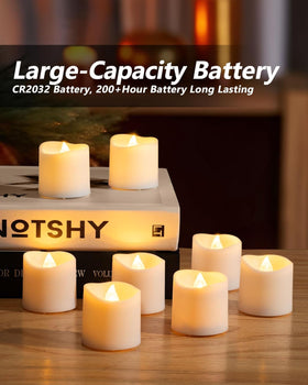 Homemory battery-operated tealights create romantic dinner ambiance without open flames