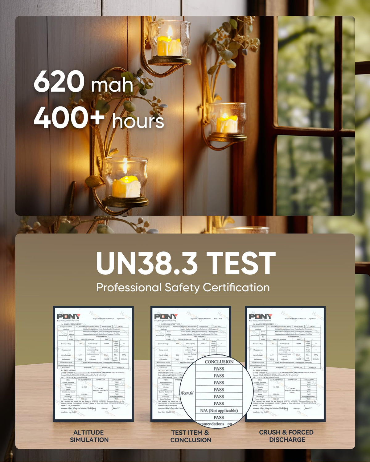Homemory battery-powered tea light offers hours of continuous glow