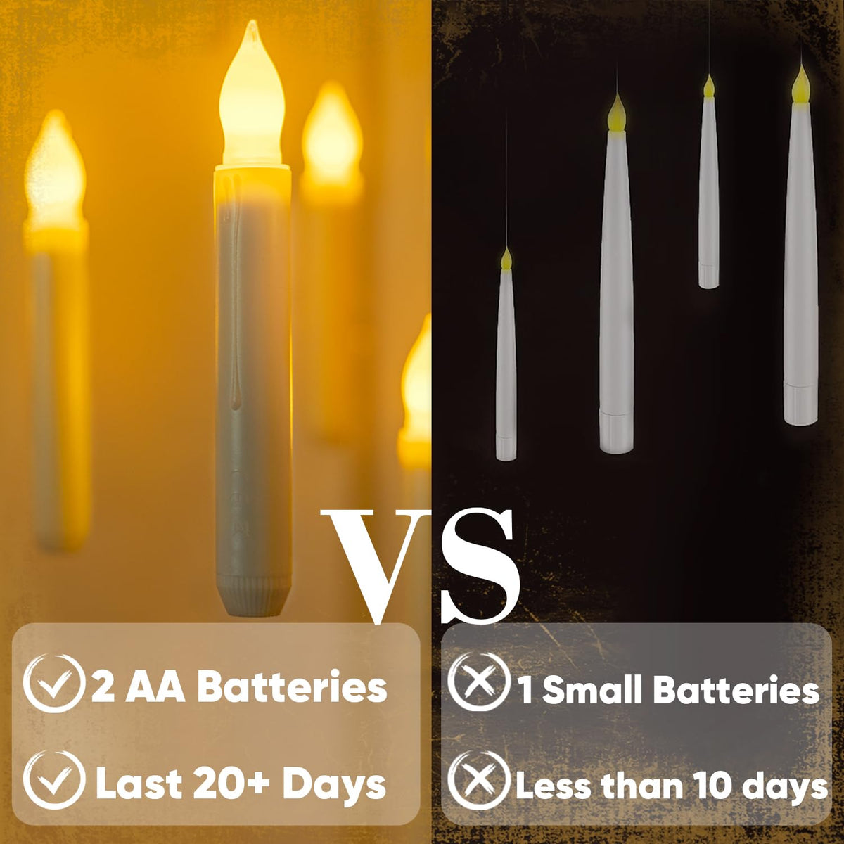 Homemory candles turn on with wand for effortless lighting in any room