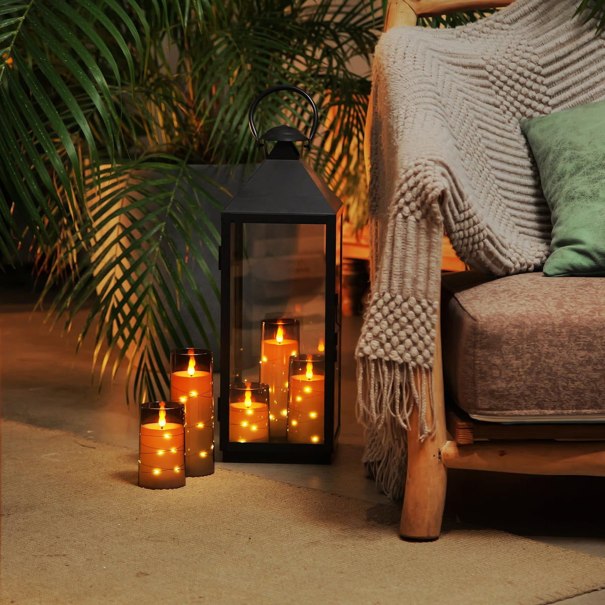 Homemory candles shown with remote control for easy operation from a distance