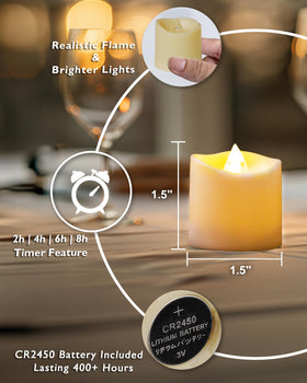 Homemory Christmas table decor candle for festive atmosphere