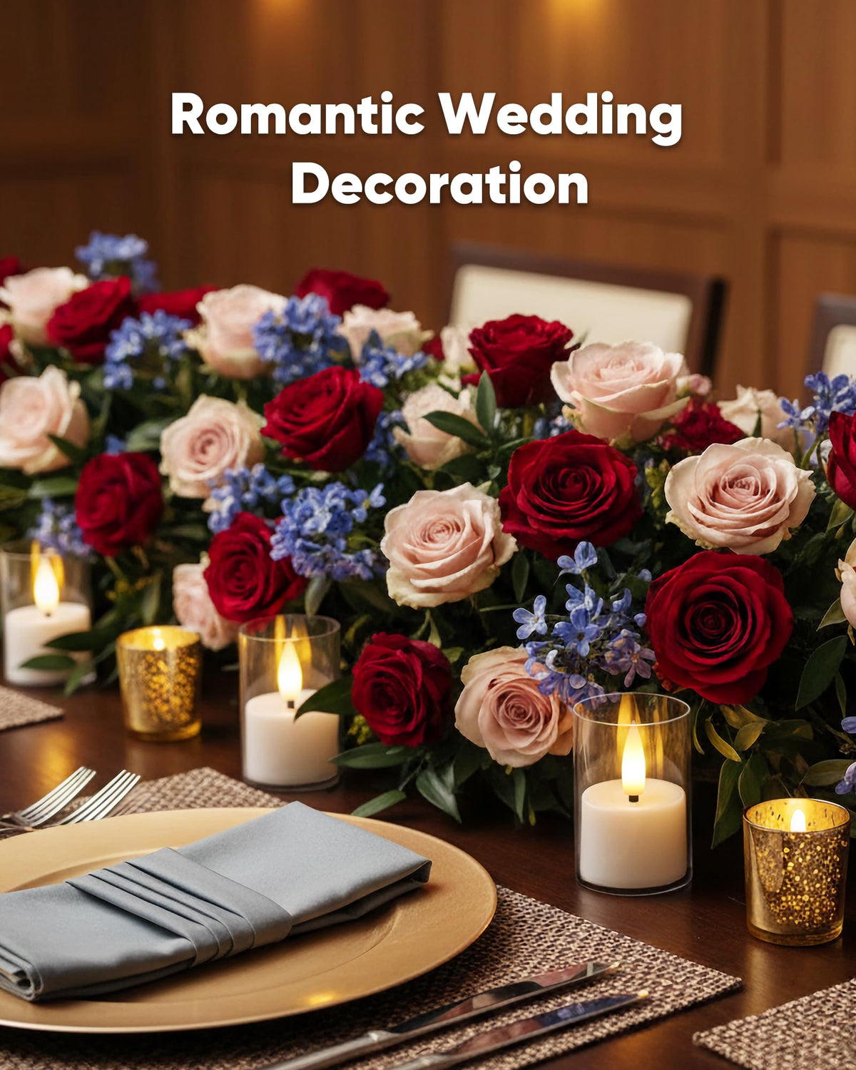 Homemory CR2032-powered candle with long-lasting light for year-round decor.