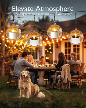 Homemory decor idea: lantern or mason jar for warm glow.