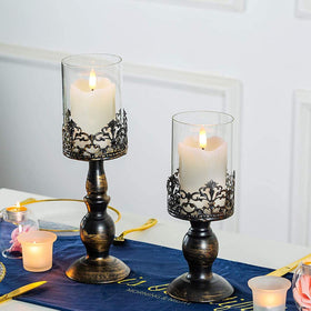 Homemory candle with dramatic flicker black wick for authentic candlelight.