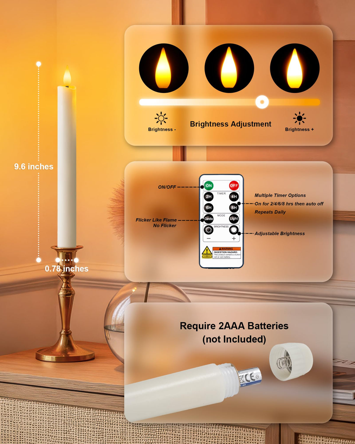 Homemory durable battery-powered light for long-lasting indoor ambience